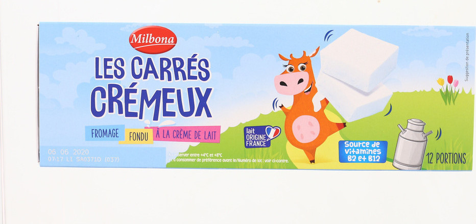 Milbona - Les carrés crémeux