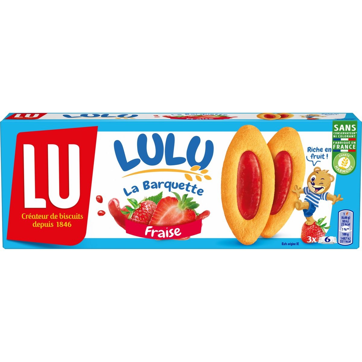 Lulu La Barquette Fraise