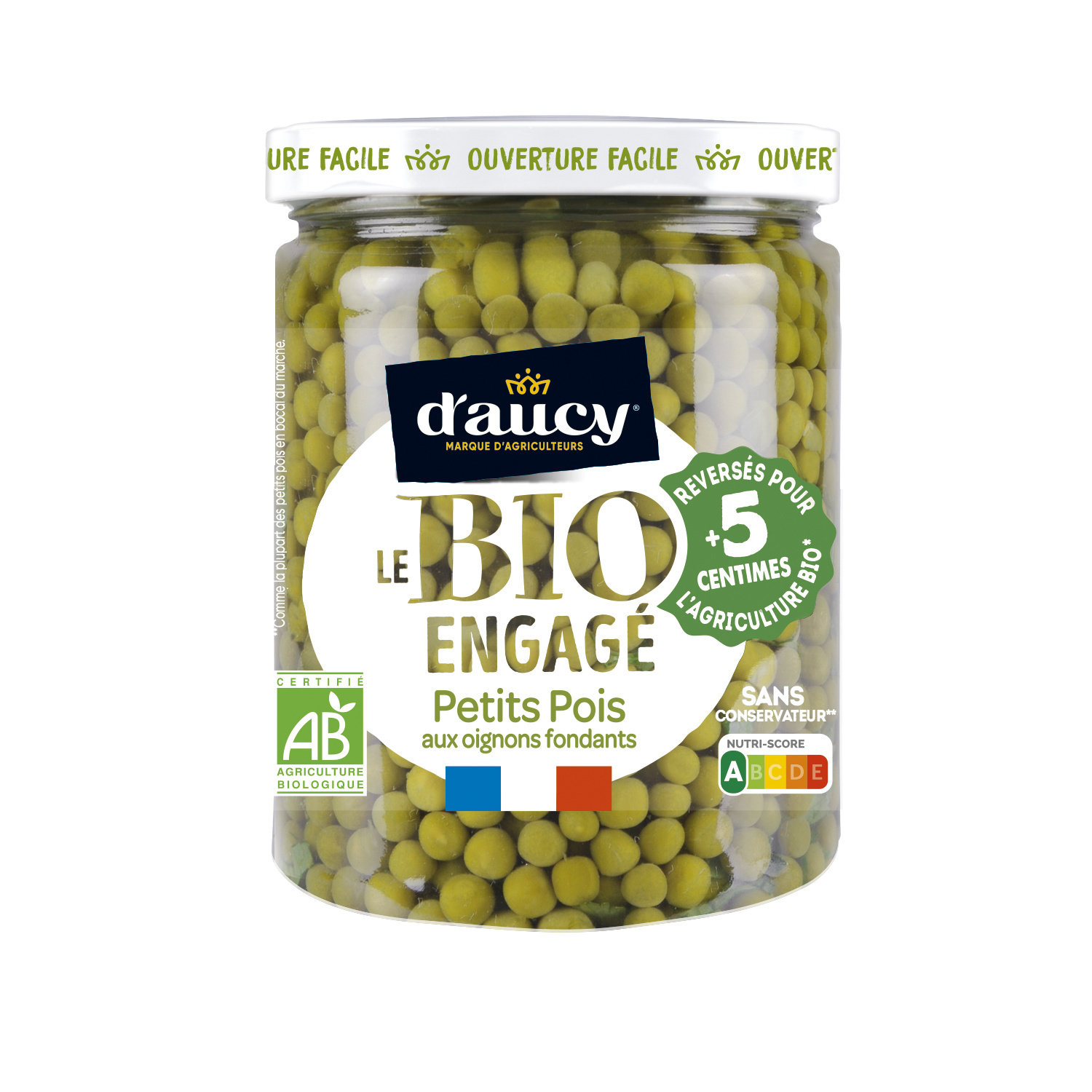 Petits pois au laurier et aux oignons