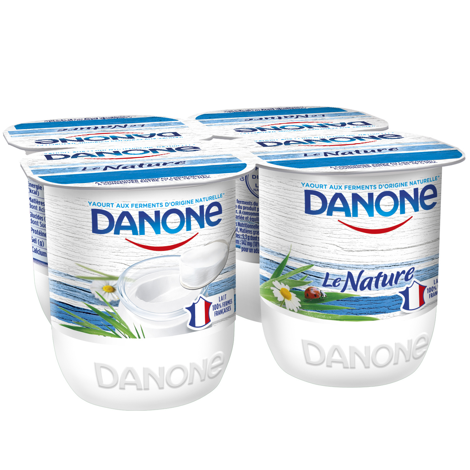 Danone le nature 125 g x 4
