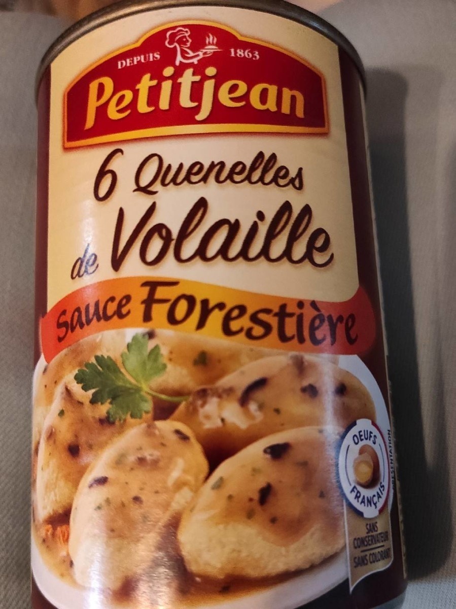 Quenelles de volaille sauce forestière