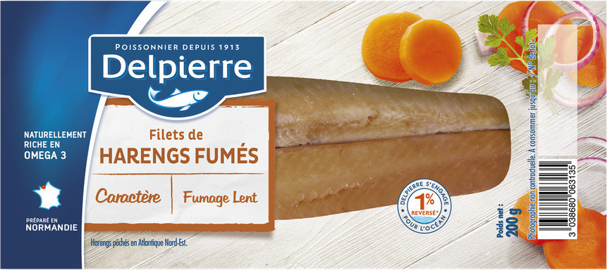 Filets de harengs fumés au naturel Delpierre
