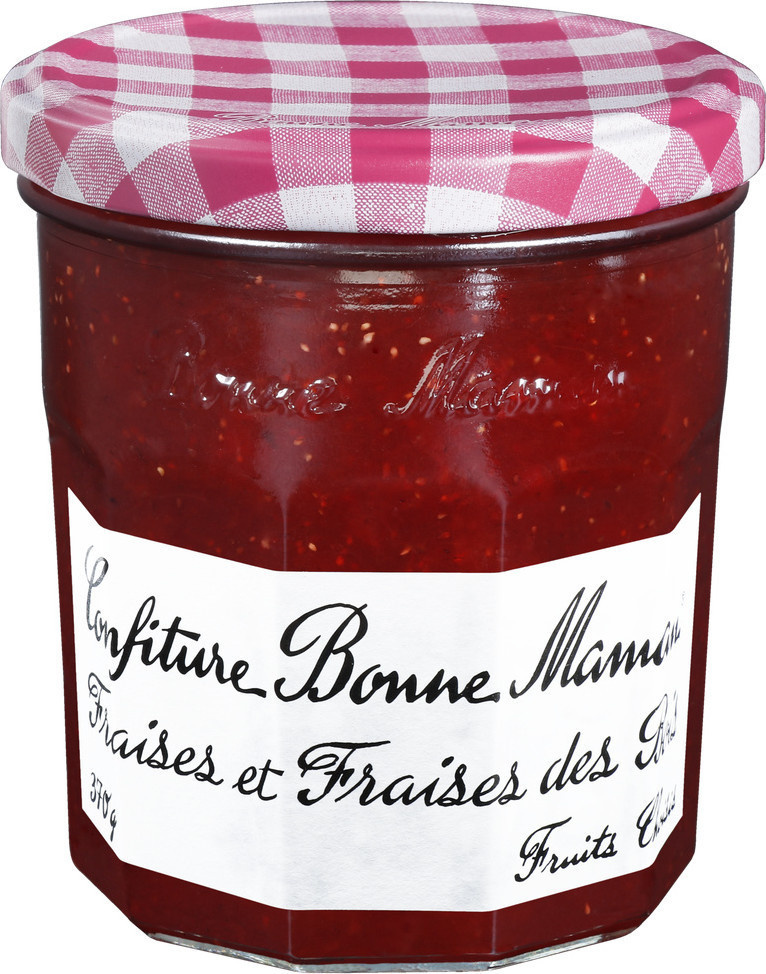 Bonne Maman - French Strawberry & Wild Strawberry Jam, 370g (13oz)