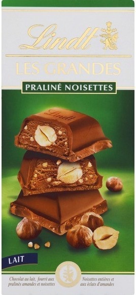 Lindt Chocolat au lait praliné noisettes
