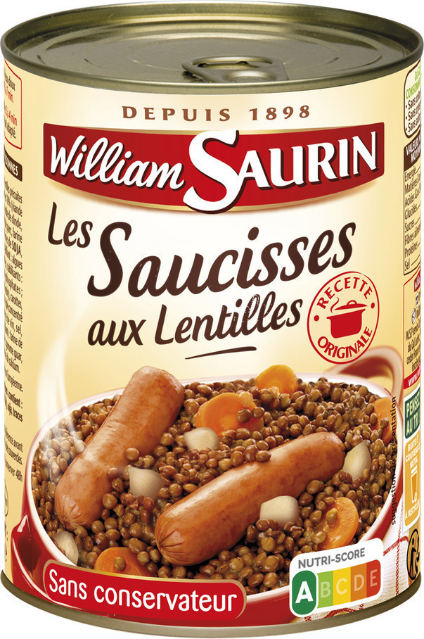 Saucisse lentilles 1/2