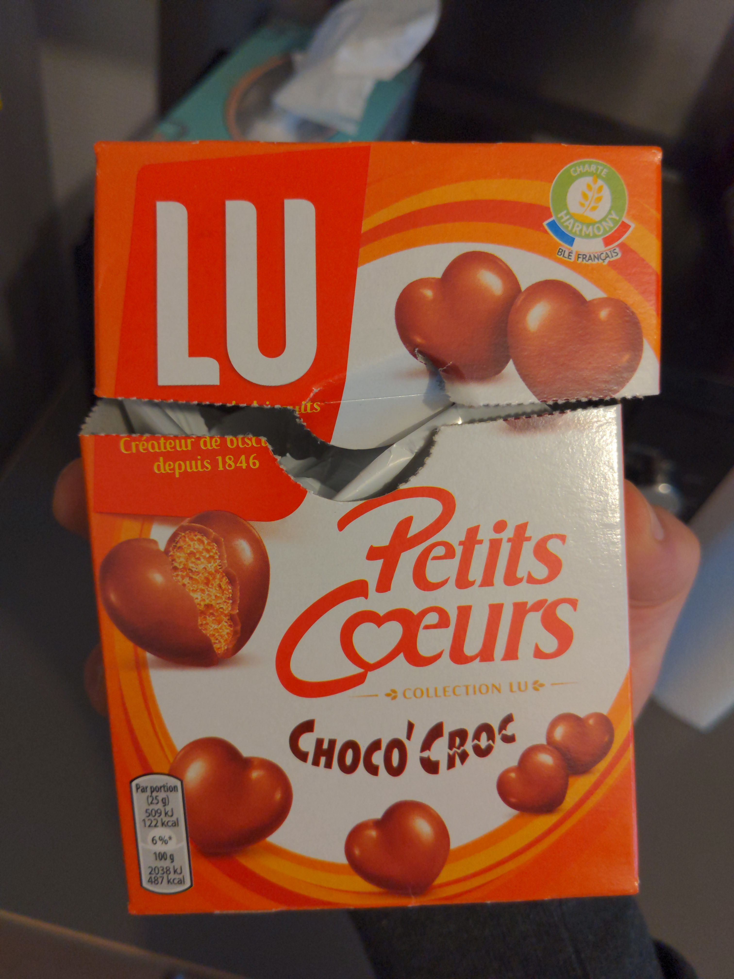 Petits coeurs choco'croc