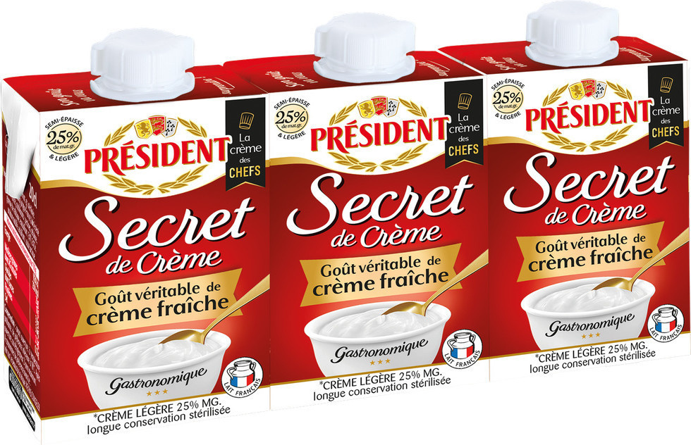 Crème semi épaisse 25% MAT. GR STERILISE UHT