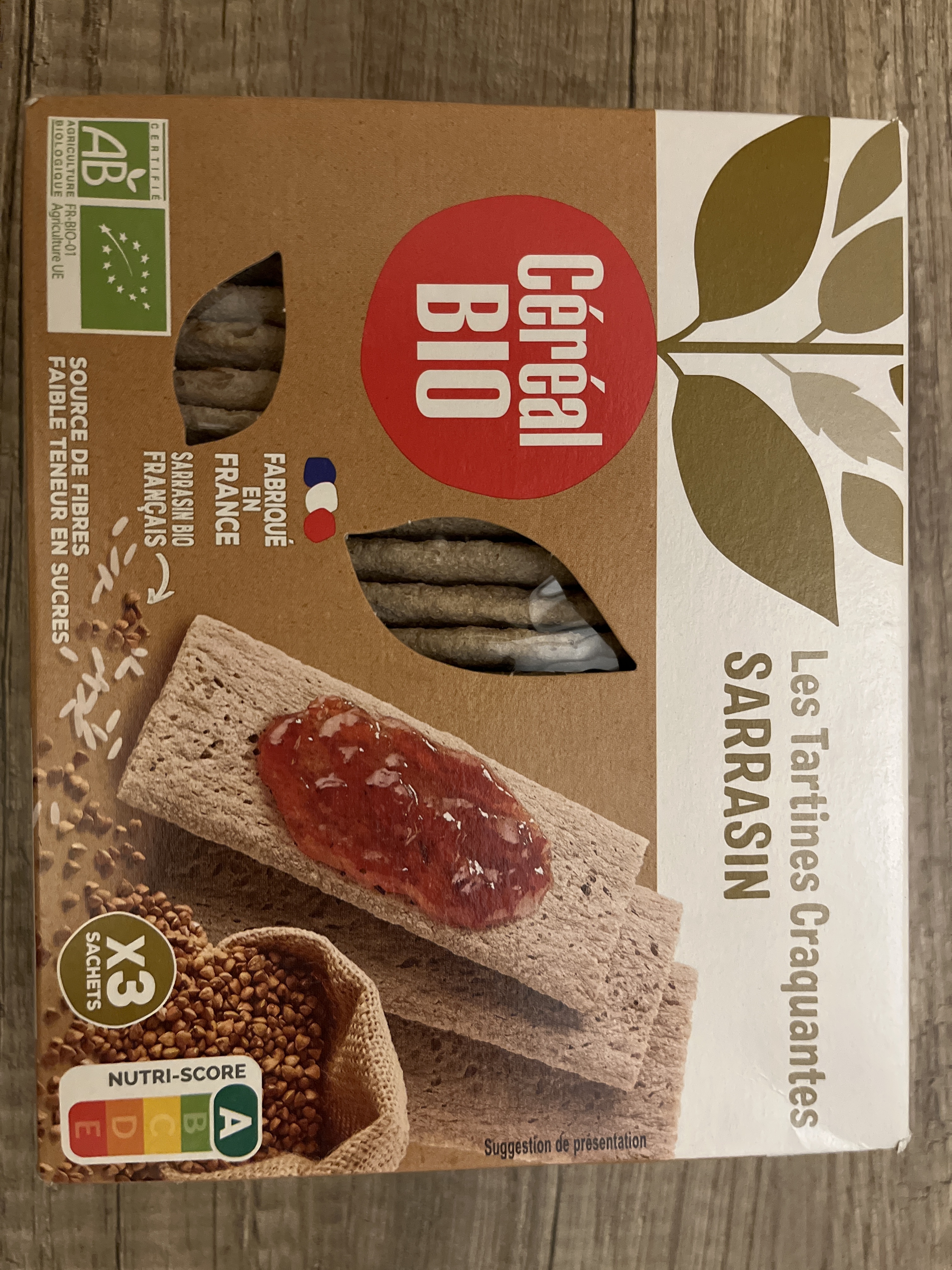 Tartines craquantes sarrasin