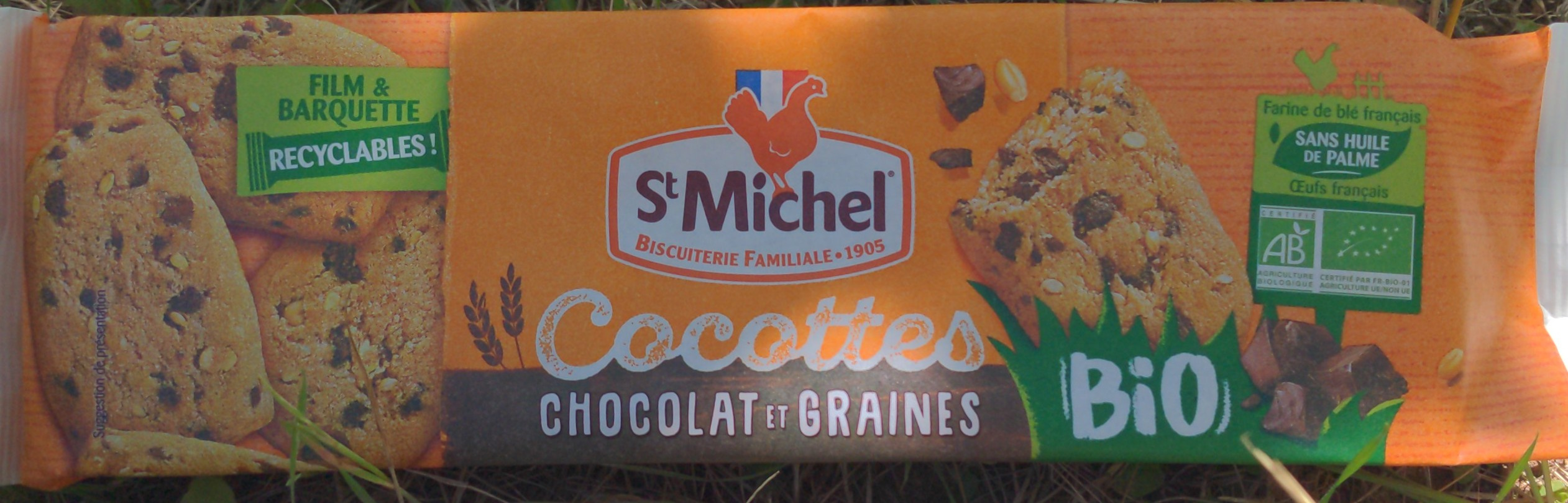 Cocottes chocolat et graines bio