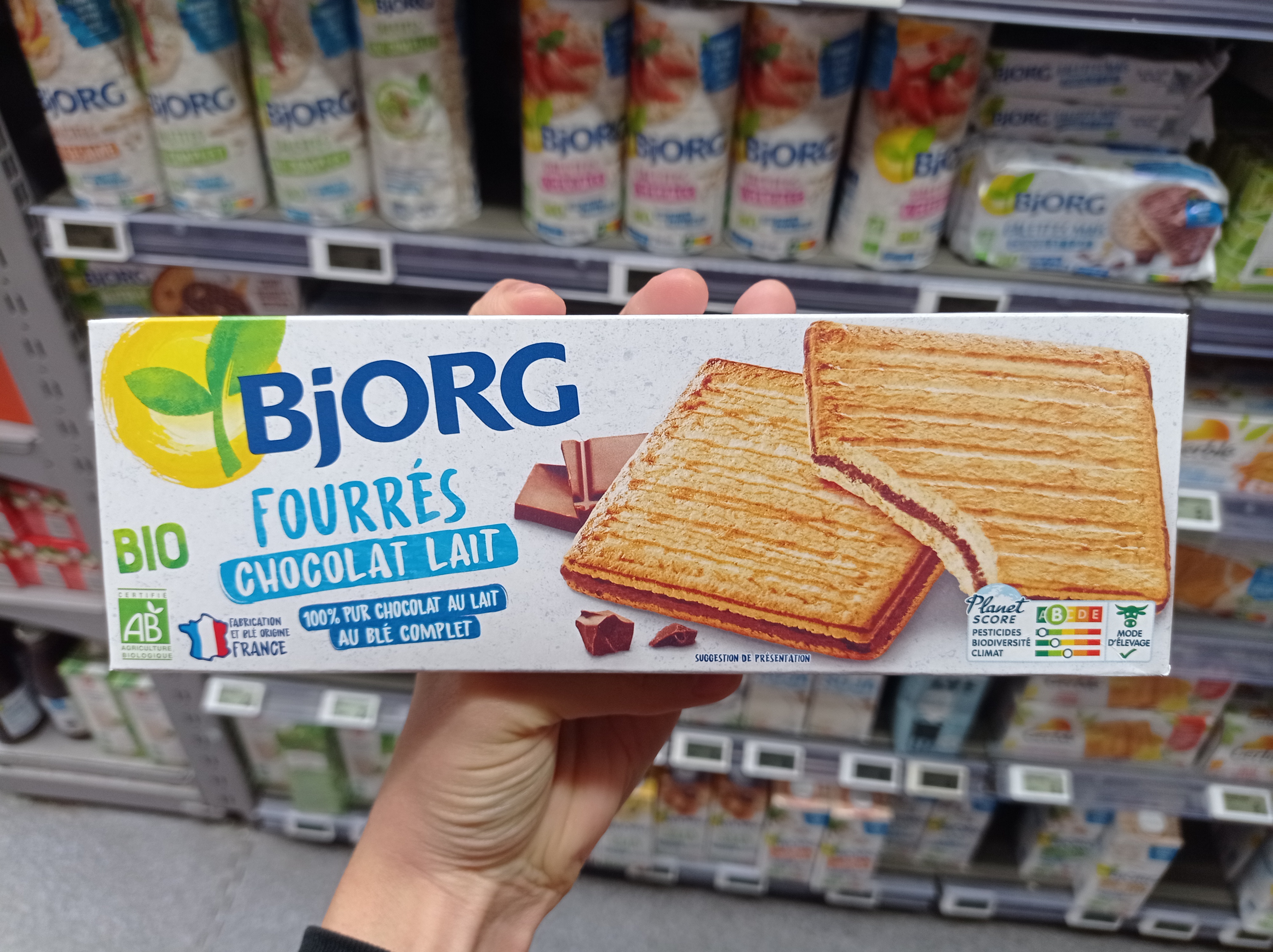 Fourrés chocolat au lait
