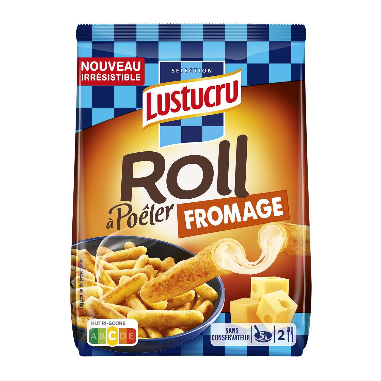 Lustucru gnocchi a poeler roll fromage 280g x9