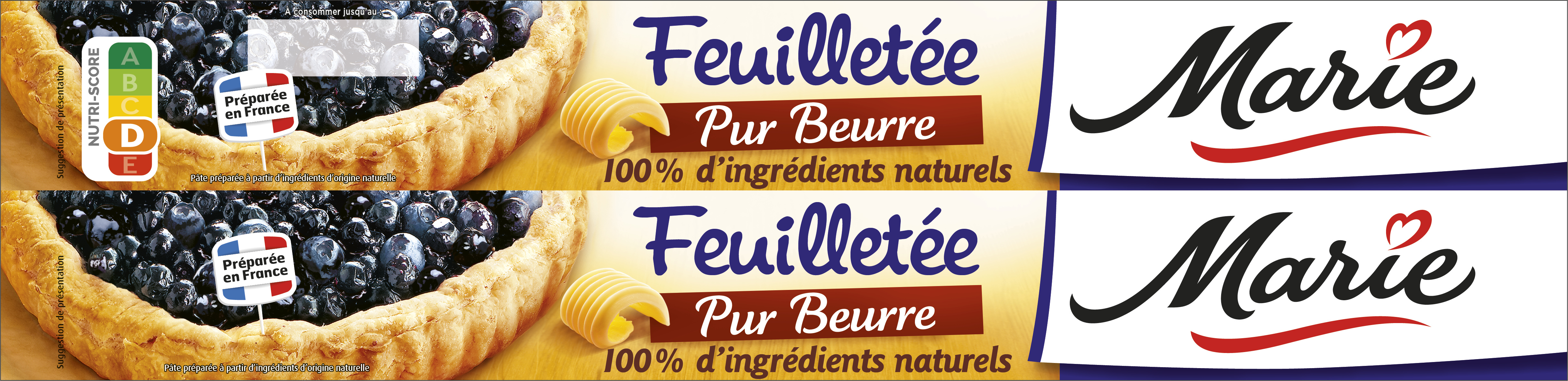 Pâte à tarte feuilletée - Pur beurre