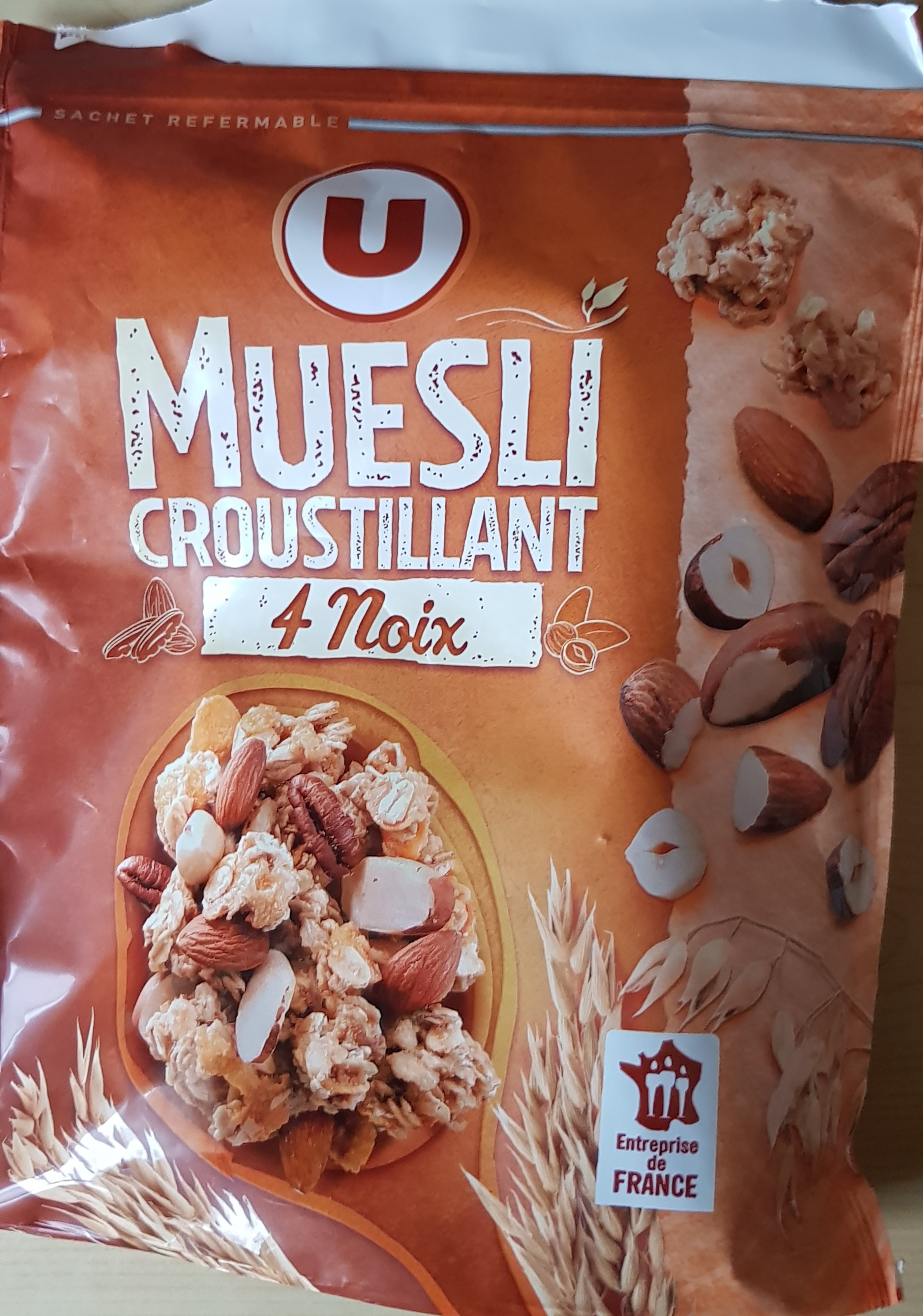 Muesli croustillant aux 4 noix