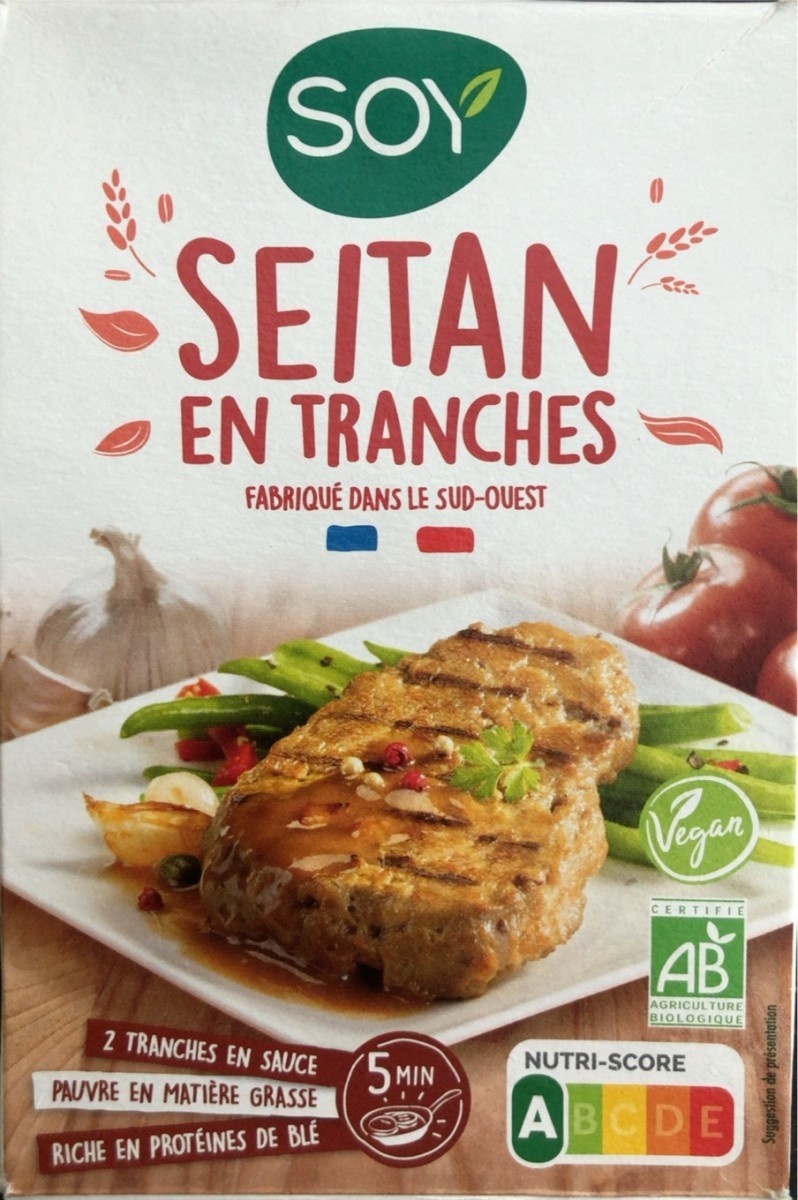 Seitan en tranches