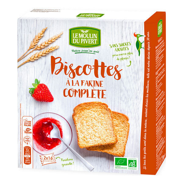 Biscottes à la farine complète
