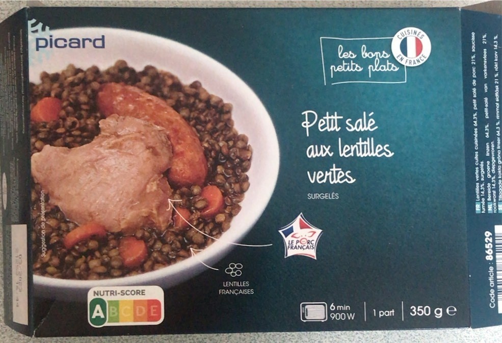 Petit salé aux lentilles vertes