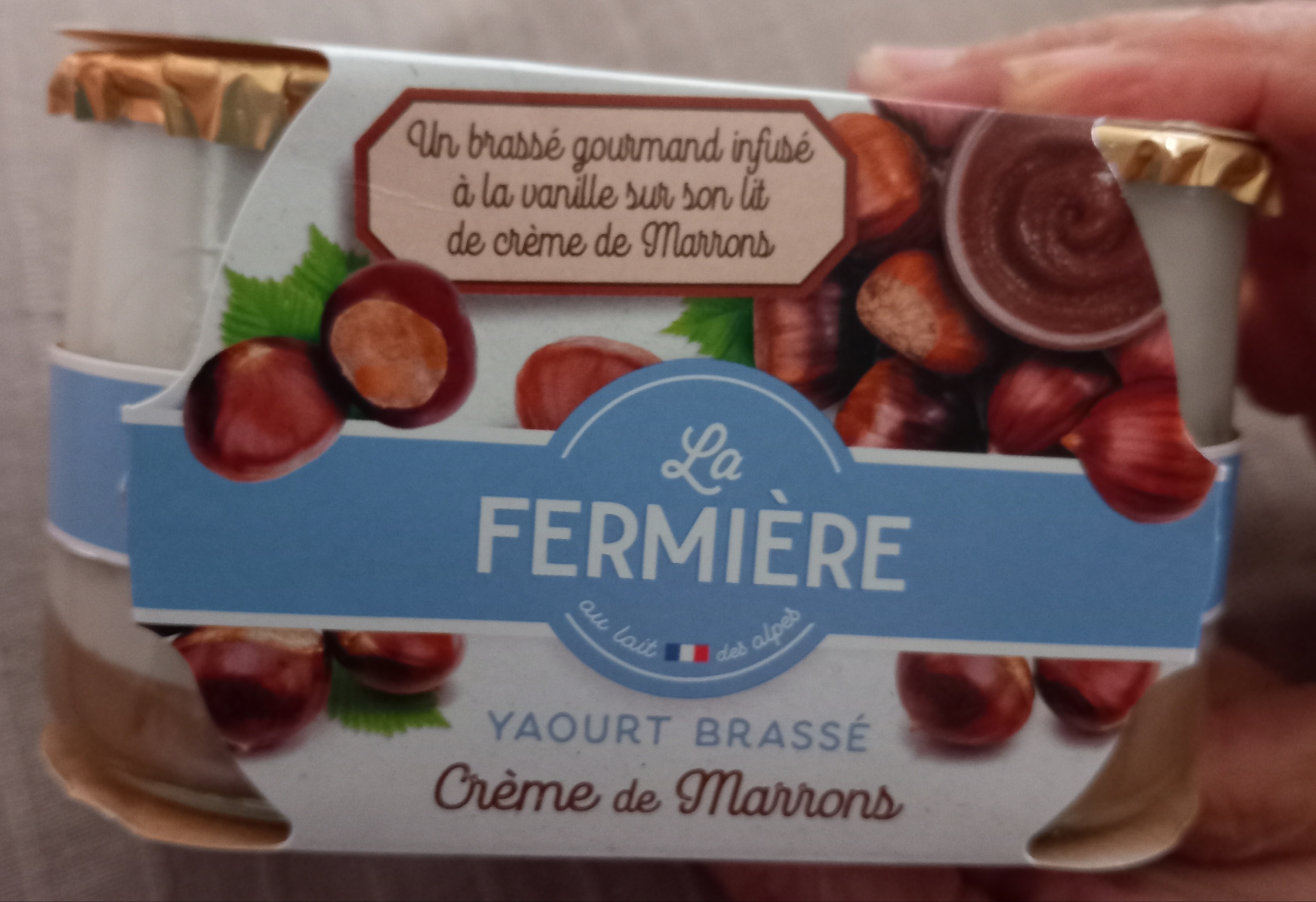 Yaourt brassé crème de marrons 2 x 160 g