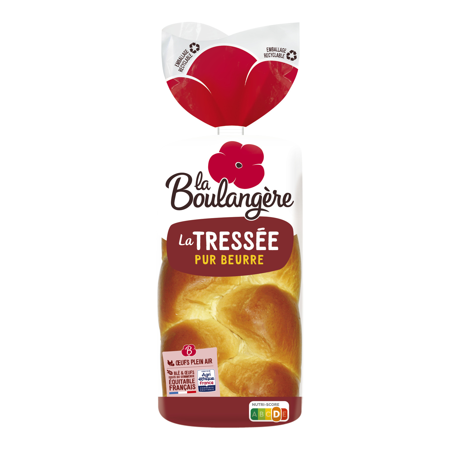 Brioche tressée pur beurre 800g