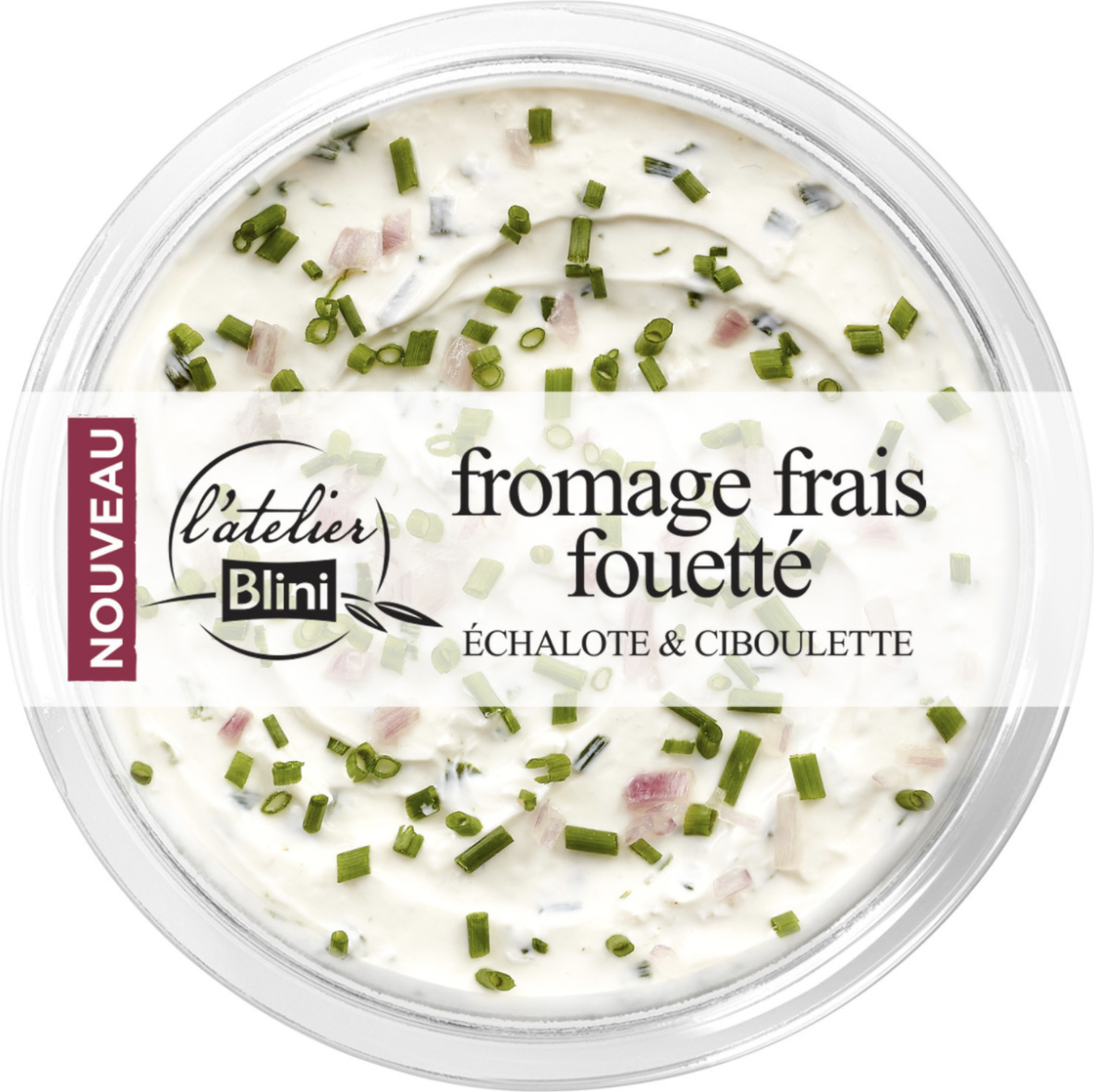 Fromage frais fouetté échalotte et ciboulette