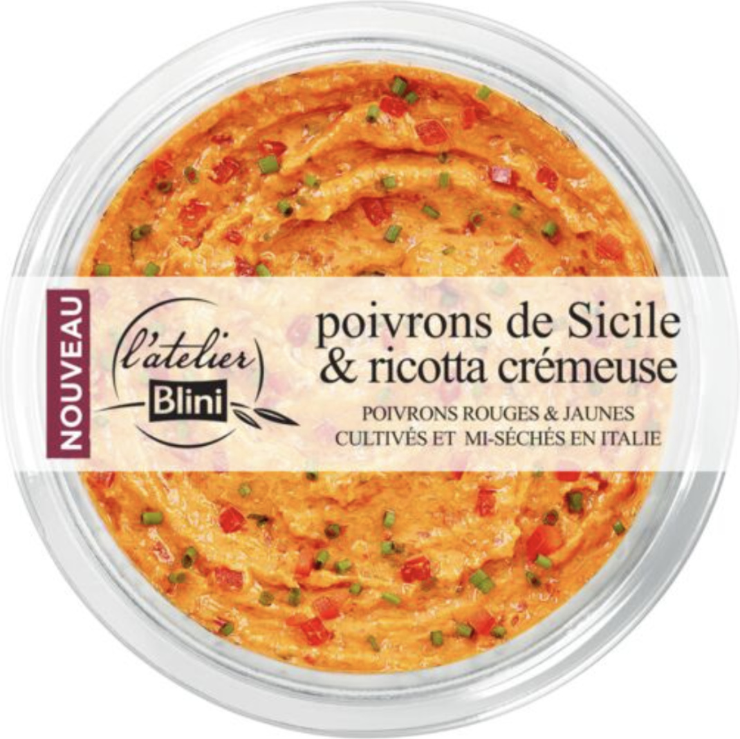 Poivrons de Sicile & ricotta crémeuse