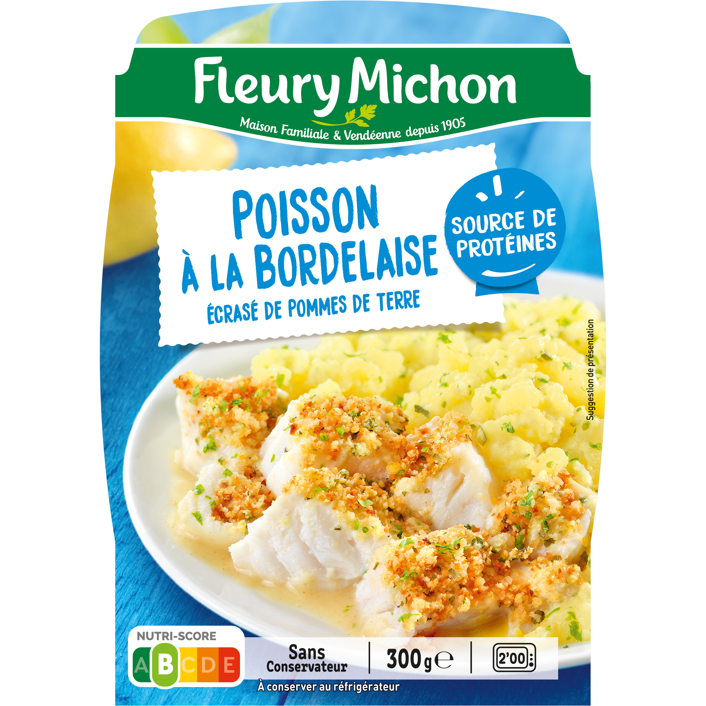 Poisson à la Bordelaise & écrasé de pommes de terre