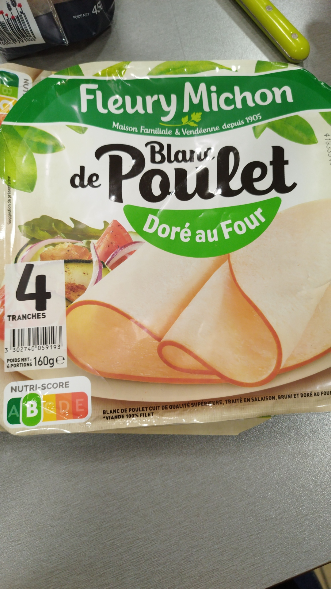 Blanc de poulet doré au four