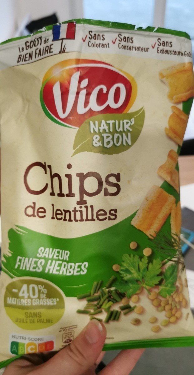 Natur' & Bon - Chips de lentilles saveur fines herbes