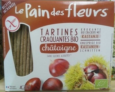 Tartines craquantes bio à la châtaigne sans gluten