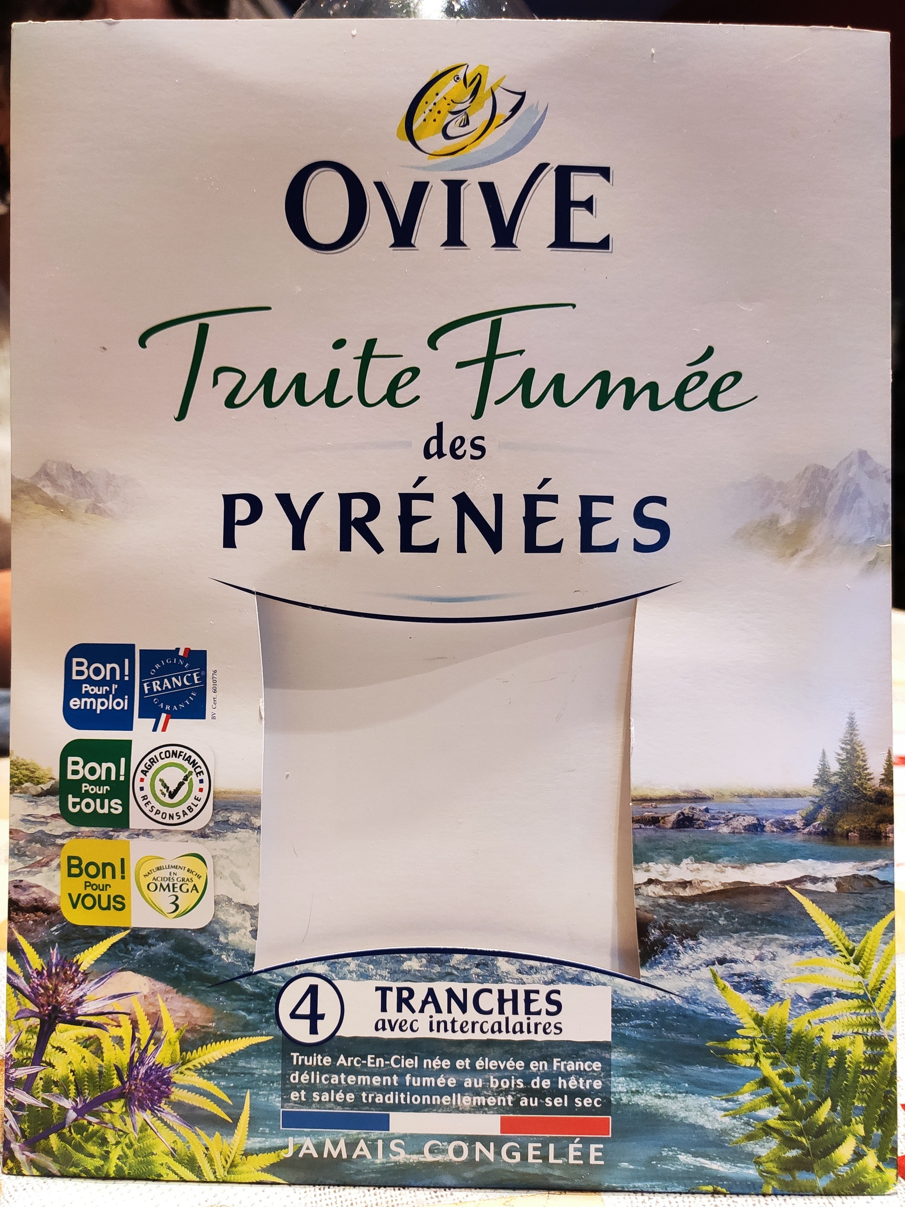 Truite Fumée Pyrénées (4 tranches) - 120 g