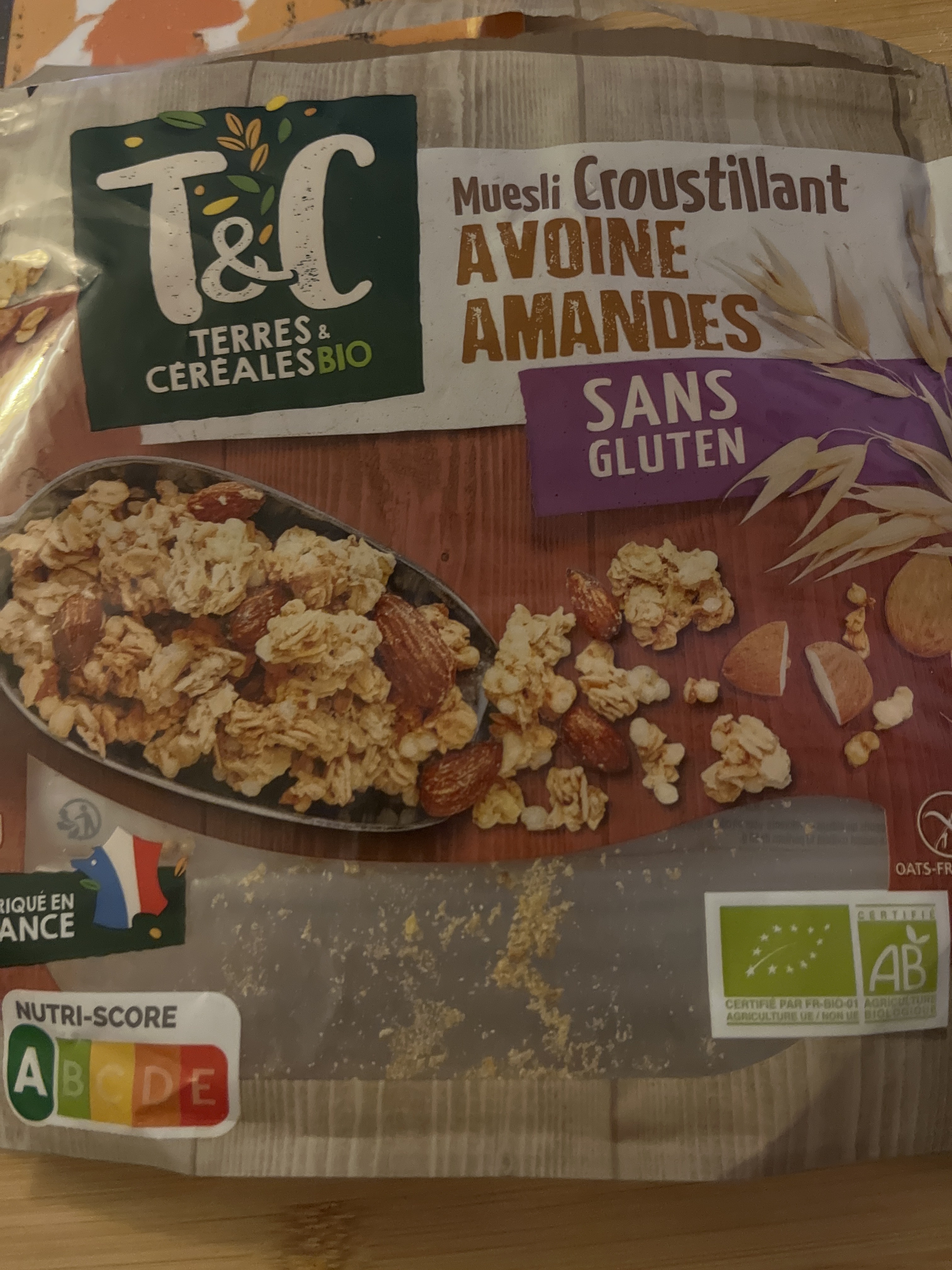 T&C Muesli croustillant avoine amandes
