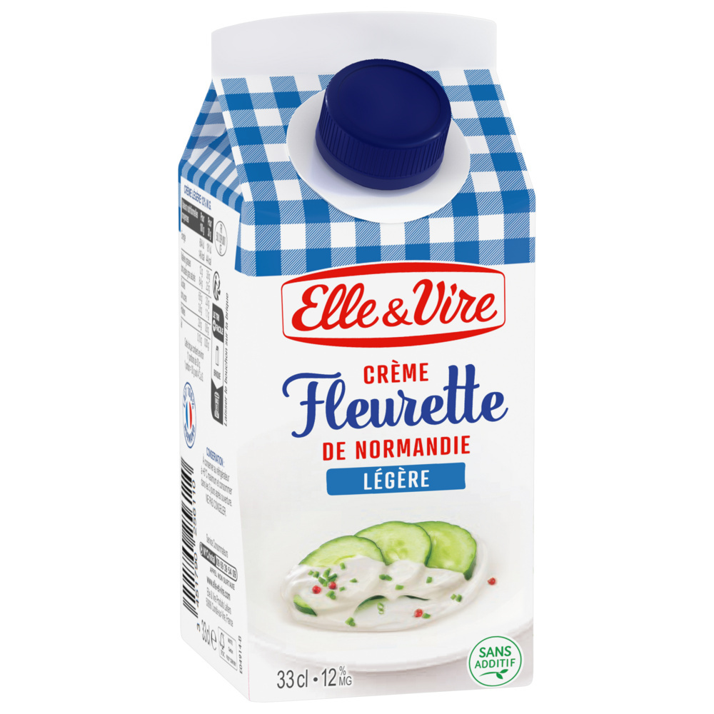 La Crème Fleurette Légère 12%MG Brique