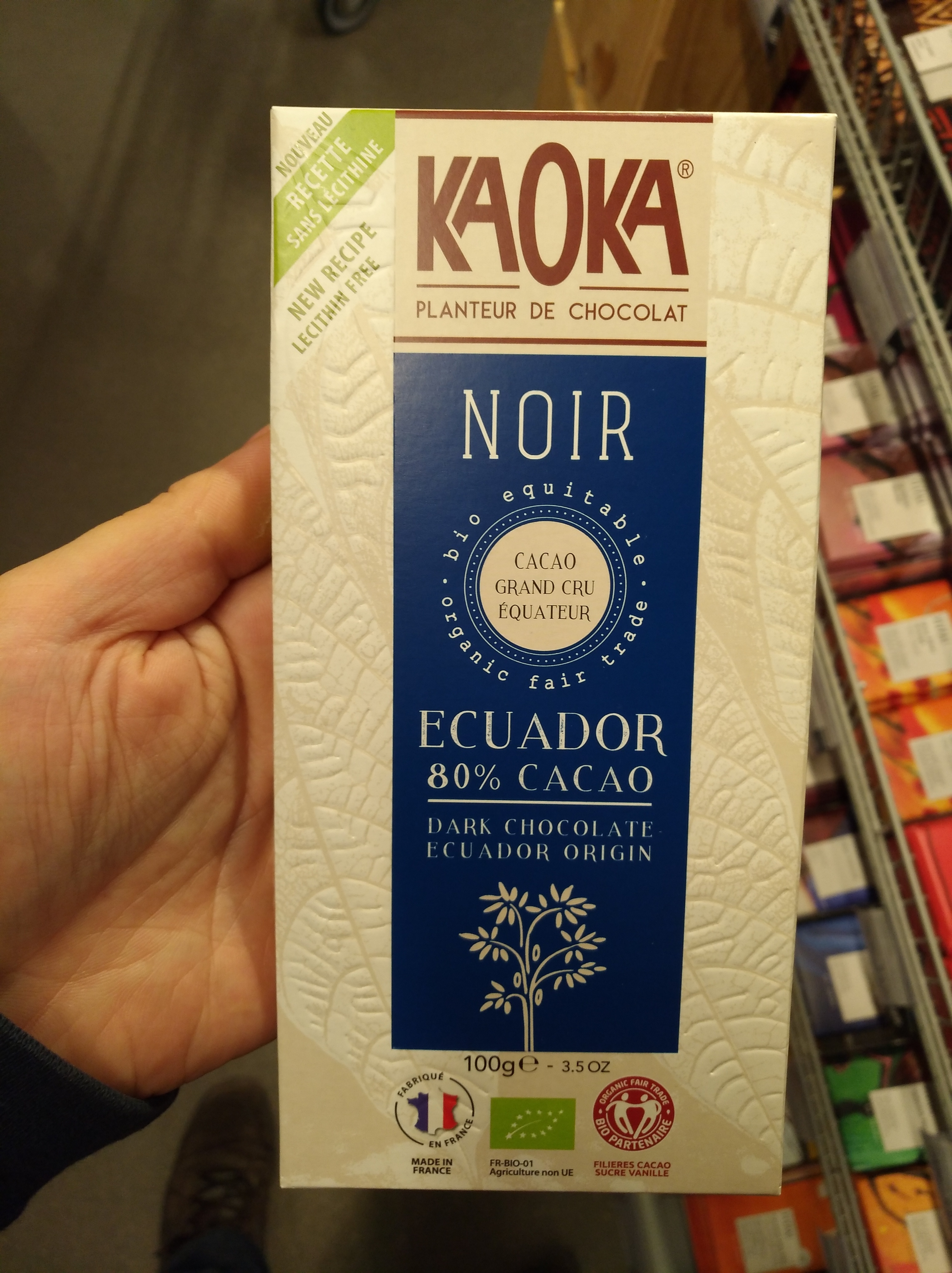 Chocolat noir 80% - Équateur