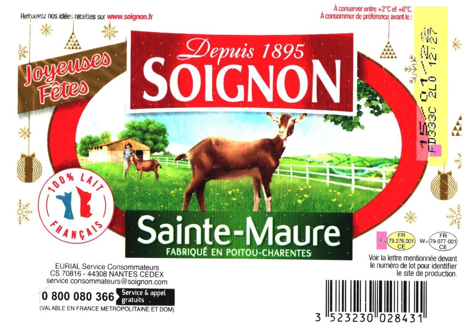 La bûche Sainte-Maure (Poitou-Charentes)