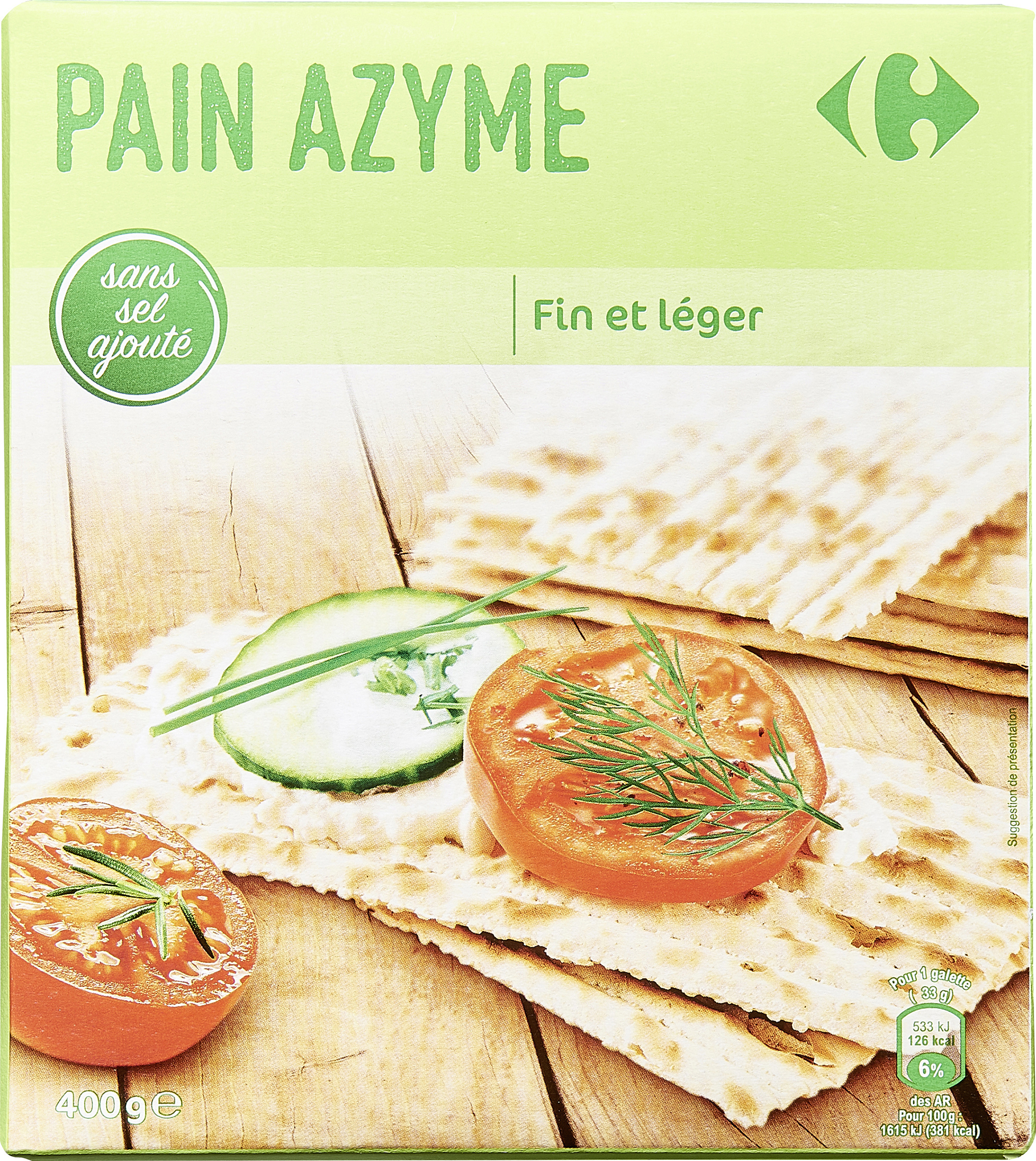 Pain azyme