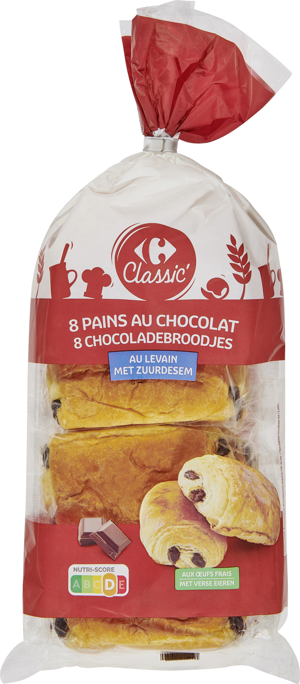 8 pains au chocolat Au levain