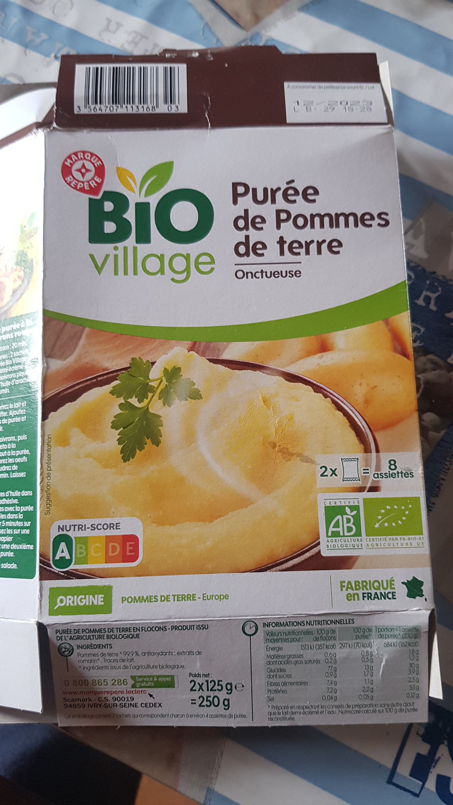 purée  de  pommes de terre