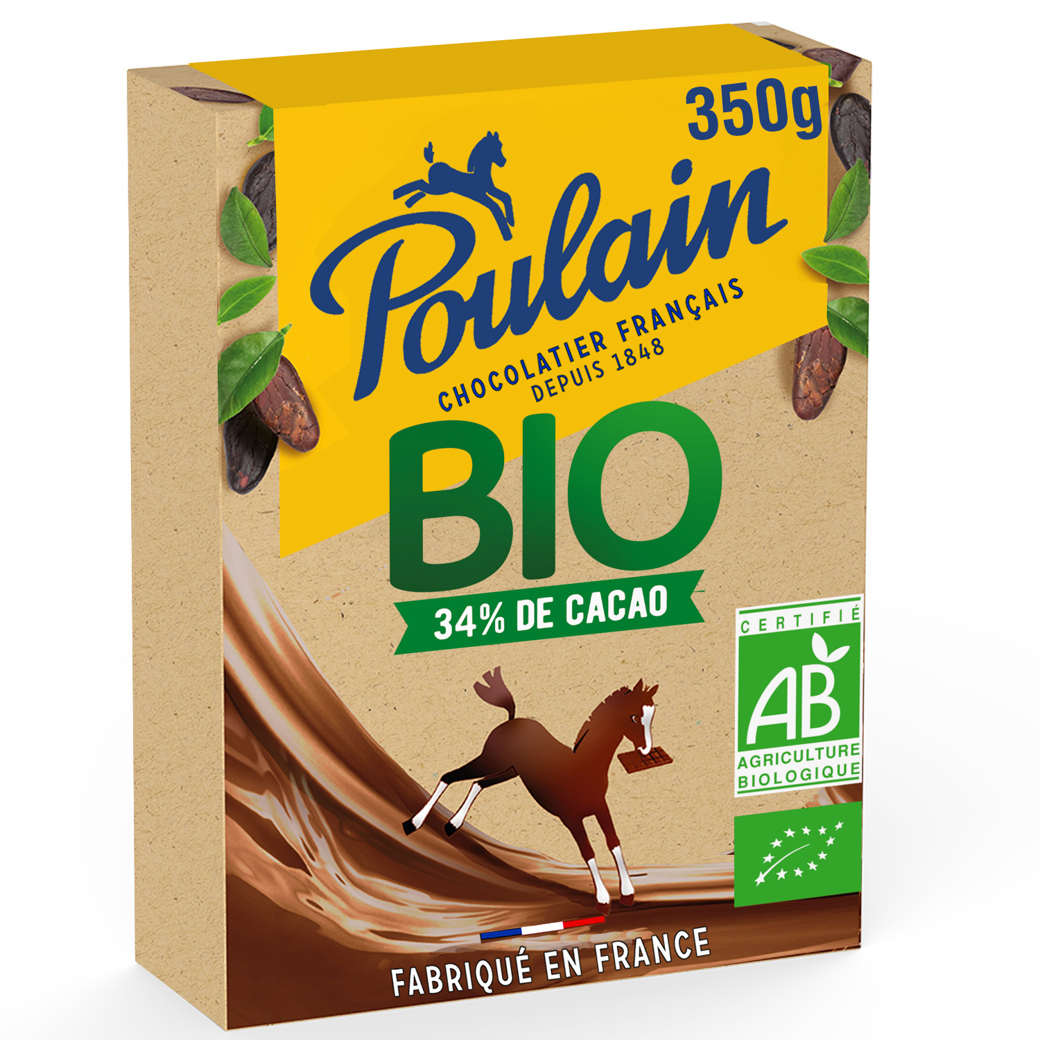 Poulain Bio 34 % de cacao