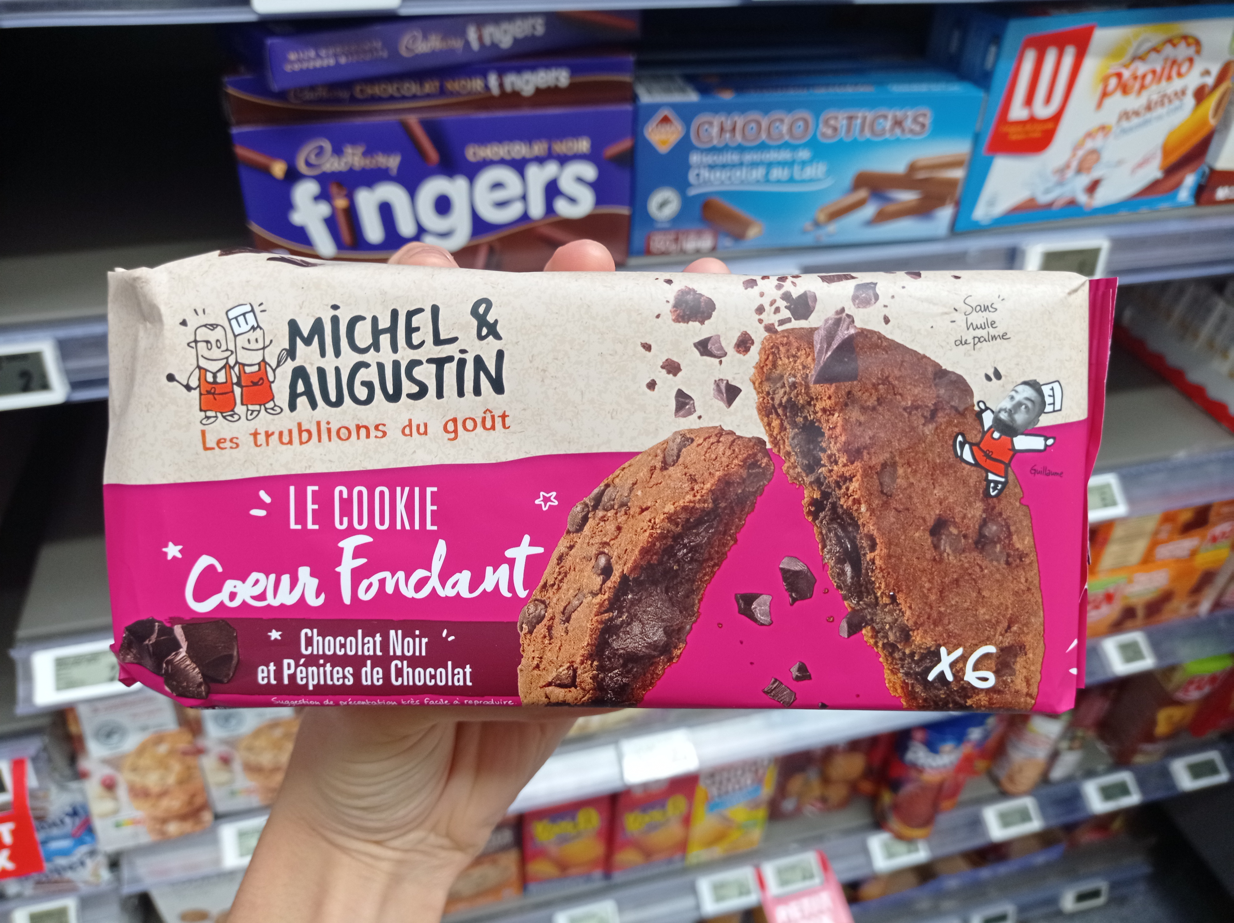 Cookies cœur Fondant choco noir