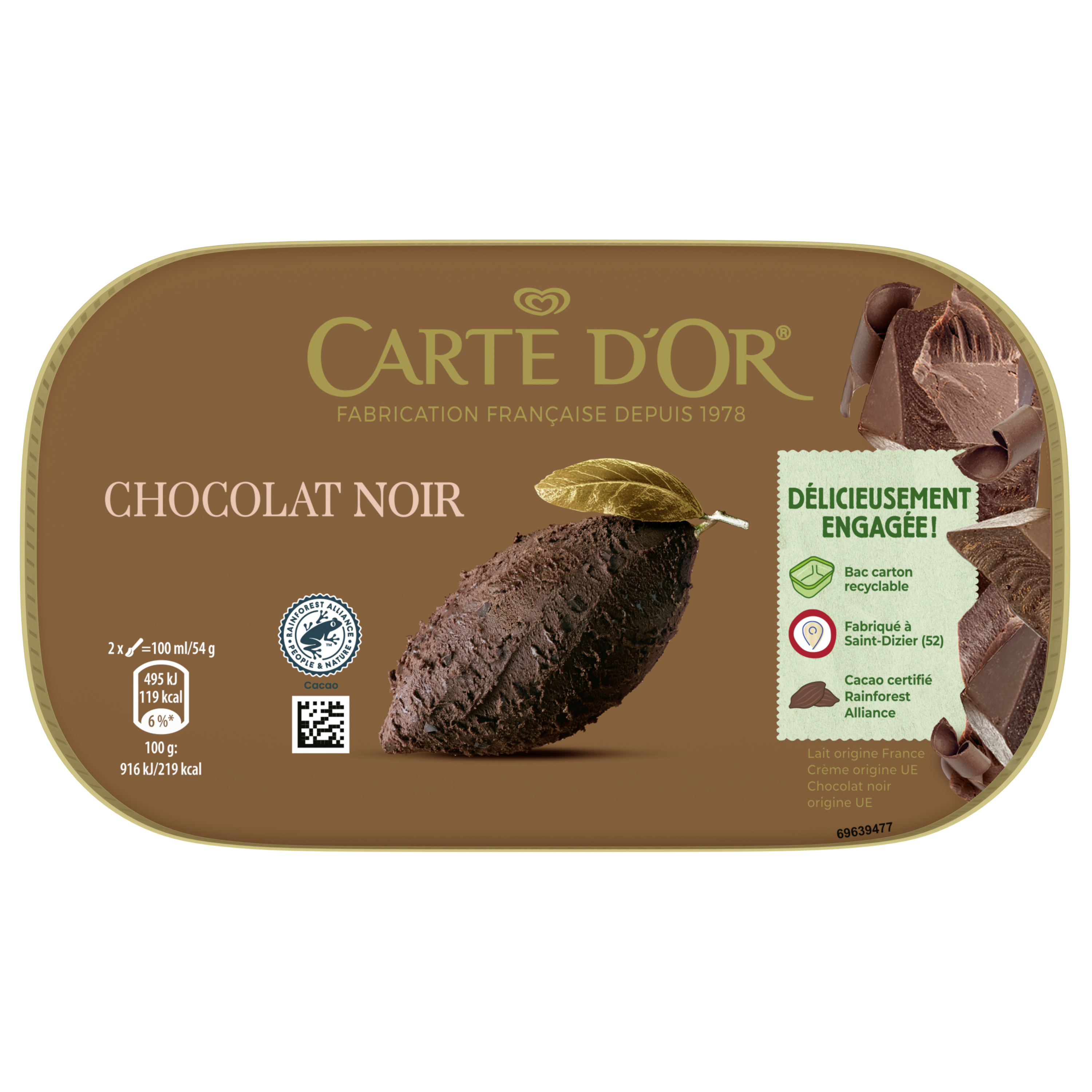 Cdo 900ml chocolat noir